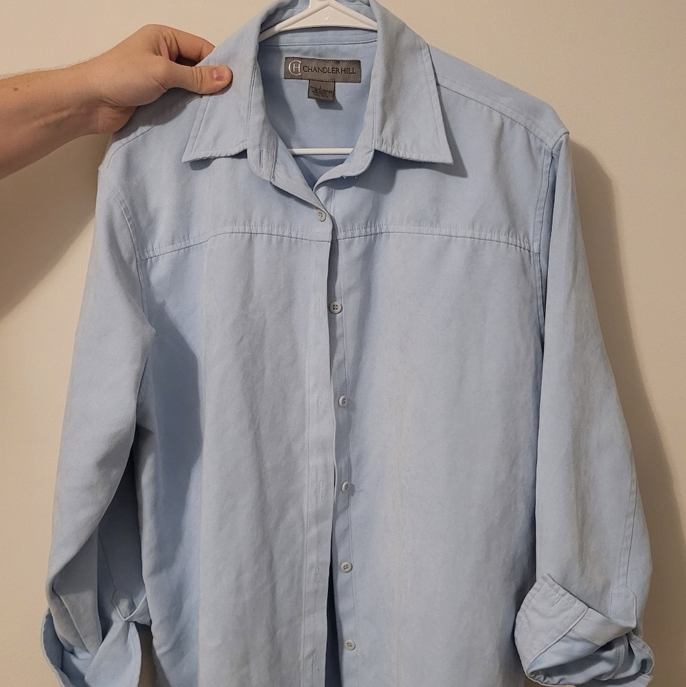 Light Blue Button Down Shirt | Adult L | Chandler Hill